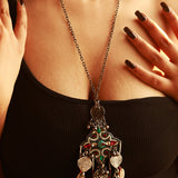 Affrang long chain necklace