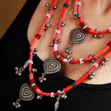 Gypsy necklace (pink)