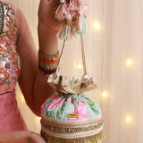 Cotton candy potli bag