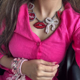 90s love charm necklace