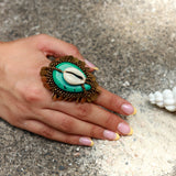 Tropical palmet Ring