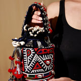 Banjara Kutch bucket bag ( blue)