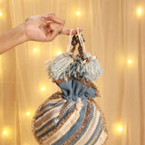 Riza denim potli bag ( light blue)