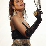 Aaryish beige vegan Leather belt