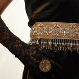 Aaryish beige vegan Leather belt