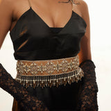 Aaryish beige vegan Leather belt