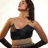 Aaryish beige vegan Leather belt