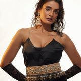 Aaryish beige vegan Leather belt