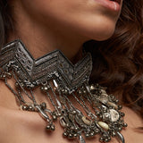Azha Neckpiece silver