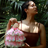 Coastal ruffle bag (pink)