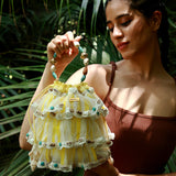 Coastal ruffle bag (LIME)