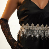 Chloe silver Shimmer belt