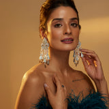 Chloe silver shimmer danglers