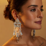 Chloe silver shimmer danglers