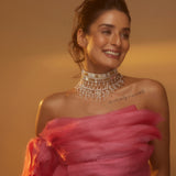 Cristina Choker with Dazzling Gold Crystals