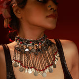 Arzaan multicoloured choker