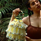 Coastal ruffle bag (LIME)
