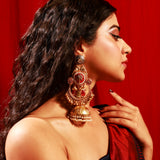 Mehrooz jhumka ( red)