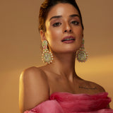 Daisy (Lime yellow pearl earrings)