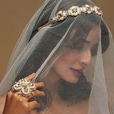 Elaheh Ivory Pearl Floral Ring