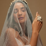 Elaheh Ivory Pearl Floral Ring