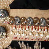 Evelyn paisley Necklace set with studs