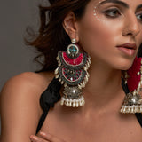 Gul Silver Jhumka