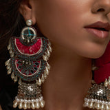 Gul Silver Jhumka