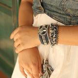 Bejewelled Peace bracelet
