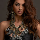 IRIS LONG TASSEL NECKPIECE