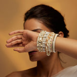 Ivory Sehar Pearl Handcuff