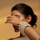 Ivory Sehar Pearl Handcuff