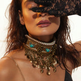 Jahan choker Antique gold