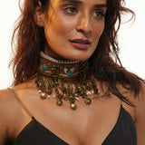 Jahan choker Antique gold