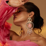 Laleh peach danglers