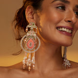 Laleh peach danglers