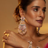 Niloufar- soft pink Danglers