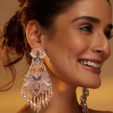 Niloufar- soft pink Danglers