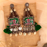 Noori Earrings Green