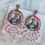 Peace and Love Earrings