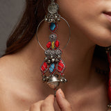 Ruhoob long Earrings Red