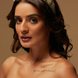 Sage crystal shimmer headband