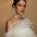 Saphire Crystal Necklace set
