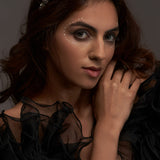 Silver mirror headband