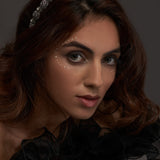 Silver mirror headband