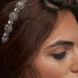 Silver mirror headband