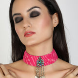 Tribe Pink Neckpiece