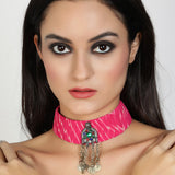 Tribe Pink Neckpiece