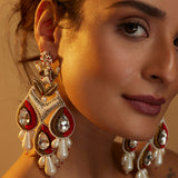 Victoria Red chandelier Danglers