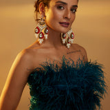 Victoria Red chandelier Danglers